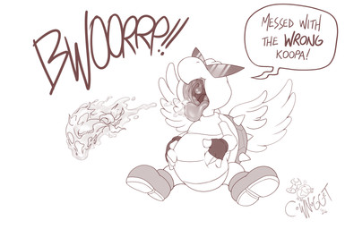 bodily_fluids burping clothing dialogue digestion digestion_sequence eyewear female female_prey gloves handwear male male/female male_pred regurgitation role_reversal saliva scarf squish sunglasses unwilling_prey vore wings cownugget mario_bros nintendo rainer_(shagapult) koopa koopa_paratroopa koopa_troopa reptile scalie turtle hi_res
