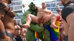 anal anal_penetration beard bodily_fluids cum electronics facial_hair flag flag_(object) genital_fluids genitals green_body green_skin group holding_flag holding_object leaking_cum leaking_precum lgbt_pride male male/male male_penetrated male_penetrating male_penetrating_male muscular muscular_male nipples pecs penetration penile penile_penetration penis phone phone_screen precum pride_color_flag pride_colors rainbow rainbow_arch rainbow_pride_colors sex six-stripe_rainbow_pride_colors vein veiny_muscles wearing_flag ad-games lgbt_pride_month boruk_(ad-games) johnathan_(ad-games) human humanoid mammal orc 16:9 3d_(artwork) artist_name digital_media_(artwork) hi_res widescreen