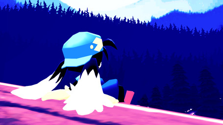 black_body black_fur blue_bottomwear blue_cap blue_clothing blue_hat blue_headwear blue_pants blue_shorts bottomwear clothing footwear forest fur hat headgear headwear long_ears looking_away male outside pants plant shoes shorts sitting sky solo tree white_body white_fur ryoosakuling bandai_namco klonoa_(series) klonoa felid feline hybrid lagomorph mammal 16:9 3d_(artwork) digital_media_(artwork) hi_res source_filmmaker_(artwork) widescreen