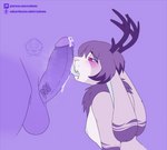 anthro antlers balls big_balls big_penis bodily_fluids chest_tuft duo genital_fluids genitals gynomorph heart_eyes heart_symbol horn huge_penis intersex licking long_ears male musk musk_clouds off_camera oral penile penis penis_lick precum sex text tongue tongue_out tuft vein veiny_penis ryukawa sunny_(lucentleader) ube_(lucentleader) bear lagomorph leporid mammal rabbit 2022 hi_res url