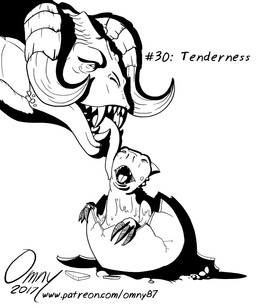 ambiguous_gender birth duo egg hashtag hatching_from_egg licking neonate number text tongue tongue_out young omny87 fallout microsoft deathclaw scalie black_and_white monochrome url