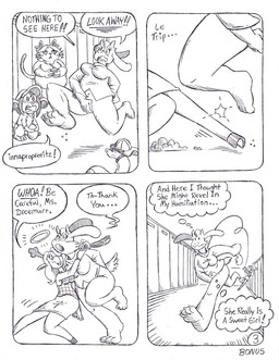 anthro big_breasts big_butt blush blush_lines bottomless breasts butt catching clothed clothing covering covering_self duo embarrassed exposed female female/female halo hook horn mature_female running running_away school shocked string surprised text tripping circe_(artist) deltarune undertale_(series) noelle_holiday toriel bovid caprine deer felid feline goat mammal new_world_deer reindeer comic english_text hi_res