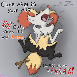 animal_genitalia animal_vulva anthro canine_genitalia canine_vulva female female_anthro genitals lying nude nude_female object_in_tail on_back sleeping sleeping_nude stick stick_in_tail tail text tongue tongue_out upside_down_vulva vulva poofythedragon nintendo pokemon braixen canid canine canis domestic_dog fox generation_6_pokemon mammal pokemon_(species) 1:1 2026 absurd_res digital_drawing_(artwork) digital_media_(artwork) english_description english_text full-length_portrait hi_res portrait