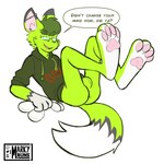 anthro balls butt clothing ear_piercing eyewear feet footwear genitals glasses hoodie male paws penis piercing socks solo topwear markybuns moss_(saladfen) canid canine fennec_fox fox mammal true_fox 1:1 hi_res