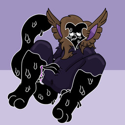 bodily_fluids brown_hair butt collar collar_only cum feathers feet femboy fluffy genital_fluids genitals glowing glowing_cum goo_tail hair long_hair male mask_face nude paws penis penis_tentacles presenting presenting_hindquarters purple_body sex solo tail tentacles unusual_bodily_fluids unusual_cum unusual_genital_fluids ace_the_raven ace_(ace_the_raven) avian bird corvid corvus_(genus) domestic_cat felid feline felis goo_creature hybrid mammal oscine passerine raven 1:1 nonbinary_(lore)