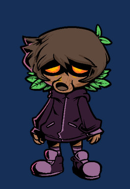 brown_body brown_hair clothing footwear hair hoodie leaf leaf_hair legwear male orange_eyes pattern_clothing pattern_footwear pattern_legwear pattern_socks plant plant_hair pseudo_hair purple_clothing purple_footwear purple_hoodie purple_shoes purple_topwear sad shoes socks solo standing striped_clothing striped_footwear striped_socks stripes topwear newtype_hero nintendo the_legend_of_zelda unnamed_character deku_(tloz) deku_scrub elemental_creature flora_fauna humanoid alpha_channel