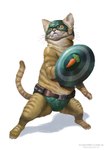 anthro armor carrot clothed clothing food headgear helmet male plant shield solo topless vegetable alejandro_garcia captain_america_(marvel) marvel domestic_cat felid feline felis mammal hi_res