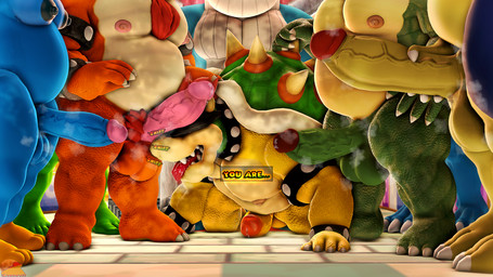 3_toes 4_fingers all_fours anthro armband balls big_balls big_muscles big_nipples big_pecs big_penis blindfold blue_body bodily_fluids bracelet chest_tuft claws collar erection faceless_character faceless_male feet fingers genital_fluids genitals glans green_body group group_sex huge_balls huge_penis humanoid_genitalia humanoid_penis jewelry leaking_precum male male/male moobs multicolored_body muscular musk musky_penis nipples onomatopoeia orange_body orgy overweight pecs penis precum pubes sex shell sniffing sound_effects spiked_armband spiked_bracelet spiked_collar spiked_shell spikes spikes_(anatomy) text thick_arms thick_thighs toes tuft two_tone_body vein veiny_penis white_claws yellow_body moonwulf bandai_namco digimon donkey_kong_(series) dragon_ball kirby_(series) mario_bros mythology nintendo pokemon sega sonic_the_hedgehog_(series) bowser giran king_dedede king_k._rool moonwulf_(character) tinder_wailord vector_the_crocodile aquatic avian bird crocodile crocodilian digimon_(species) dragon_koopa exveemon generation_3_pokemon koopa kremling mythological_creature mythological_scalie penguin pokemon_(species) reptile scalie wailord 16:9 2024 3d_(artwork) digital_media_(artwork) english_text hi_res source_filmmaker_(artwork) widescreen