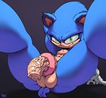 anthro balls between_legs dessert doughnut doughnut_fucking food food_fetish food_penetration food_play foreskin genitals grotesque_genitals hyper_vein improvised_sex_toy looking_at_viewer male pastry penis solo spread_legs spreading vein veiny_penis speeddrop sega sonic_the_hedgehog_(series) sonic_the_hedgehog eulipotyphlan hedgehog mammal hi_res