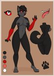 anthro areola border breasts exposed_breasts female nipples nude orange_border pawpads solo meowzi shadow_(shadow_wolfe5968) canid canine canis mammal wolf model_sheet