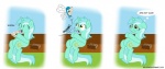 bad_posture cutie_mark female feral food horn sad sandwich_(food) sitting solo tail gonzahermeg can't_enjoy friendship_is_magic hasbro my_little_pony mythology lyra_heartstrings_(mlp) equid equine mammal mythological_creature mythological_equine parasprite_(mlp) unicorn comic