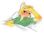 anthro bed furniture male solo kemo_nuko nintendo star_fox fox_mccloud canid canine fox mammal