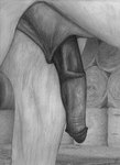 anatomically_correct anatomically_correct_genitalia anatomically_correct_penis animal_genitalia animal_penis crotch_shot equine_genitalia equine_penis eunuch feral genitals male penis realistic_feral sheath solo darkmare equid equine horse mammal hi_res monochrome