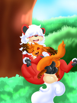 anal anal_penetration animal_genitalia animal_penis balls balls_on_tail big_balls big_penis canine_genitalia canine_penis duo erection feral feral_on_feral feral_penetrated feral_penetrating feral_penetrating_feral genitals knot knotted_penis male male/male male_penetrated male_penetrating male_penetrating_male penetration penis sex tail nintendo pokemon canid canine generation_1_pokemon mammal pokemon_(species) 3:4 absurd_res hi_res