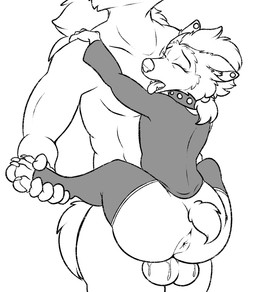 4_toes abs animal_genitalia anthro anus balls balls_deep biceps big_balls big_butt bodily_fluids bottomless butt cheek_tuft claws clothed clothing collar cum cum_in_vagina cum_inside duo ejaculation faceless_character faceless_male facial_tuft feet female female_on_top female_penetrated fur genital_fluids genitals hair hands-free hindpaw larger_male legwear looking_pleasured male male/female male_on_bottom male_penetrating male_penetrating_female muscular muscular_male on_bottom on_top open_mouth orgasm orgasm_face pawpads paws pecs penetration penile penile_penetration penis_in_vagina sex shortstack simultaneous_orgasms size_difference smaller_female smaller_on_top smaller_penetrated spread_legs spreading stand_and_carry_position standing standing_sex stockings studded_collar studs thick_thighs thigh_highs toe_claws toes tongue tongue_out tuft vaginal vaginal_orgasm vaginal_penetration young young_anthro conditional_dnp psy101 hotel_transylvania mythology winnie_werewolf_(hotel_transylvania) canid canine canis mammal mythological_canine mythological_creature werecanid werecanine werecreature werewolf wolf digital_media_(artwork) monochrome