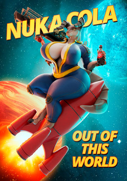 anthro big_breasts bottle breasts clothing container female googie_aesthetic holding_bottle holding_container holding_object horn huge_breasts jumpsuit nuka-cola pupils ranged_weapon riding_rocket rocket rocket_launcher slit_pupils solo tail text thick_thighs vault_suit vehicle weapon wide_hips yamayza vulgarvictor_(modeler) fallout microsoft mommyclaw_(vulgarvictor) deathclaw scalie 3d_(artwork) absurd_res digital_media_(artwork) english_text hi_res