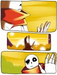 aftertale animated_skeleton bone bright comic humanoid loverofpiggies not_furry sans_(undertale) skeleton solo sun undead undertale undertale_(series)