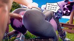 anthro anus balls bodily_fluids boots breasts butt clothing cum cum_inside doggystyle duo female female_focus footwear from_behind_position fur genital_fluids genitals grey_body leaking_cum male male/female penis pink_body purple_body purple_fur pussy rear_view sex shoes speech_bubble mewtrix epic_games fortnite raven_team_leader bear human mammal 16:9 3d_(artwork) blender_(artwork) digital_media_(artwork) hi_res widescreen