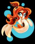 blue_eyes brown_hair eyelashes female feral fin hair nude orange_hair simple_background smile solo transparent_background jadedjynx european_mythology greek_mythology hasbro my_little_pony mythology fan_character equid fish hippocampus mammal marine 2016 4:5 alpha_channel