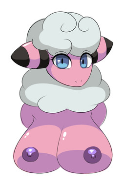 2015 anthro big_breasts blue_eyes breasts butt caprine eyelashes female flaaffy looking_at_viewer mammal nintendo nipples nirriti plain_background pokémon shadow sheep solo video_games white_background 

Rating: Questionable 
Score: 3 
User: N7 
Date: February 01, 2015