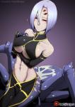 abs big_breasts blush breasts female grey_hair hair heart_symbol looking_down monster_girl_(genre) multi_eye navel pelvic_curtain purple_body purple_skin red_eyes short_hair simple_background smile solo under_boob regura european_mythology greek_mythology monster_musume mythology rachnera_arachnera_(monster_musume) animal_humanoid arachne arachnid arachnid_humanoid arachnid_taur arthropod arthropod_humanoid arthropod_taur humanoid humanoid_taur spider spider_humanoid spider_taur taur 2016 hi_res