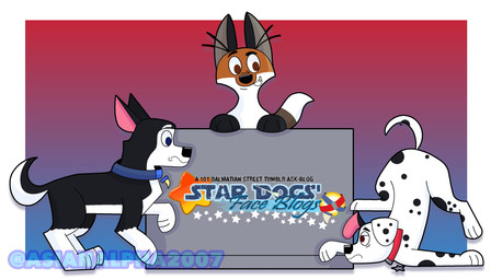 black_body black_ears black_fur black_nose black_paws black_spots blue_eyes brown_eyes fang_necklace feral floppy_ears fur group male pink_inner_ear spots text toony trio white_body white_fur white_paws christoons danukistudio 101_dalmatian_street 101_dalmatians disney dylan_(101_dalmatians) fergus_(101_dalmatians) hansel_(101_dalmatians) canid canine canis dalmatian domestic_dog fox husky mammal nordic_sled_dog red_fox spitz true_fox 7:4 absurd_res english_text hi_res