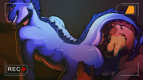 anal anthro anthro_on_anthro back_tuft balls beard biped black_beard black_eyebrows black_facial_hair blue_balls blue_body blue_ears brown_body brown_ears brown_fur brown_hair brown_inner_ear butt camera_view duo eyebrows facial_hair fur genitals grin hair looking_back male neck_tuft oral rimming sex short_hair smile tail tuft ninetht mythology nfury050 dragon mammal mustelid mythological_creature mythological_scalie otter scalie 16:9 widescreen