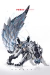 ambiguous_gender electricity feral machine mecha simple_background solo white_background xezeno capcom horizon_(series) monster_hunter sony_corporation sony_interactive_entertainment fanged_wyvern tobi-kadachi 2021 digital_media_(artwork) hi_res