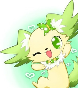 2000s_theme :3 accessory female feral fur green_eyes hair_accessory hairclip heart_symbol kemono looking_at_viewer one_eye_closed semi-anthro solo wink winking_at_viewer yellow_body yellow_fur odawaragoburin jewelpet sanrio sega_fave peridot_(jewelpet) 2012 japanese_description low_res