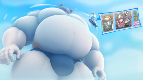 abdominal_bulge anthro belly big_belly big_muscles big_pecs bulge confusion extreme_size_difference female flying group huge_belly huge_muscles huge_pecs hyper hyper_belly hyper_muscles hyper_pecs macro male male/female musclegut muscular pecs size_difference solo_focus surprised vehicle not_person420 epic_games fortnite cuddle_team_leader fennix_(fortnite) meowscles polar_patroller raven_team_leader bear calico_cat canid canine domestic_cat felid feline felis fox mammal red_fox true_fox 16:9 2024 3d_(artwork) 4k absurd_res digital_media_(artwork) hi_res widescreen