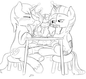 blush cutie_mark eating erection eyes_closed feathered_wings feathers feet female feral food foot_fetish foot_play footjob fur genitals group hair horn infidelity magic male male/female penile penis public sex two-footed_footjob under_table under_table_footjob wings fearingfun friendship_is_magic hasbro my_little_pony mythology night_light_(mlp) princess_cadance_(mlp) shining_armor_(mlp) twilight_sparkle_(mlp) twilight_velvet_(mlp) equid equine mammal mythological_creature mythological_equine unicorn winged_unicorn 2013 digital_drawing_(artwork) digital_media_(artwork) monochrome brother_(lore) brother_and_sister_(lore) incest_(lore) sibling_(lore) sister_(lore)