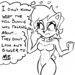 1:1 annoyed anthro archie_comics breast_expansion breasts chipmunk english_text expansion featureless_breasts female fur ground_squirrel hair mammal monochrome rodent sally_acorn saltcore sciurid scut_tail sega short_tail sketch solo sonic_the_hedgehog_(archie) sonic_the_hedgehog_(comics) sonic_the_hedgehog_(series) tail text