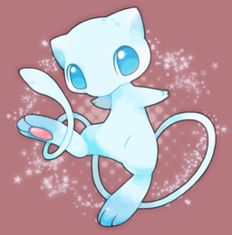 3_fingers 3_toes ambiguous_gender blue_body blue_eyes blush brown_background feet feral fingers leg_markings long_tail looking_at_viewer markings pawpads paws pink_pawpads raised_leg simple_background socks_(marking) solo star tail toes michi_runi nintendo pokemon felid generation_1_pokemon legendary_pokemon mammal mew_(pokemon) pokemon_(species) shiny_pokemon digital_media_(artwork) low_res unavailable_at_source