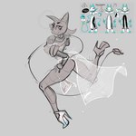 anthro breasts butt clothing female footwear high_heels machine shoes solo translucent translucent_clothing anchors_art_studio deltarune undertale_(series) tasque_manager darkner robot 1:1