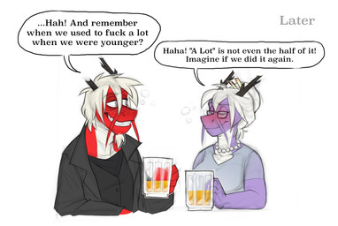 alcohol anthro barbel_(anatomy) beer beverage blush dialogue drunk duo female flesh_whiskers male male/female mature_anthro mature_female mature_male profanity simple_background substance_intoxication text artbeta asian_mythology east_asian_mythology mythology heart_a._chicago styx_y._renegade dragon eastern_dragon mythological_creature mythological_scalie scalie 2018 digital_media_(artwork) english_text