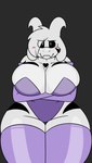 against_surface anthro asriel_dreemurr_(god_form) big_breasts black_background blush boss_monster_(undertale) bovid breasts breasts_on_glass caprine cleavage clothed clothing crossed_arms crossgender curvy_figure embarrassed female fur goat hi_res horn huge_breasts long_ears looking_at_viewer mammal markings mtf_crossgender on_glass robertge simple_background solo thick_thighs undertale undertale_(series) voluptuous white_body white_fur wide_hips