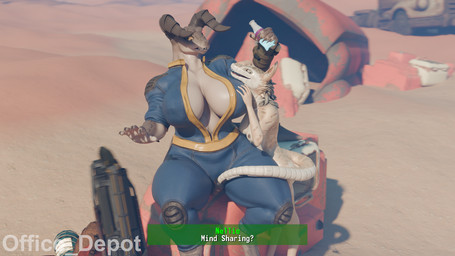 anthro big_breasts bottle breast_grab breasts cleavage clothed clothing container duo female female/female hand_on_breast holding_object large_female machine nuka-cola nuka-cola_quantum outside text thick_thighs truck vault_suit vehicle vending_machine office_depot_(artist) naga6kiwi_(modeler) vulgarvictor_(modeler) bethesda_game_studios fallout microsoft mommyclaw_(vulgarvictor) deathclaw night_stalker_(fallout) scalie 16:9 3d_(artwork) digital_media_(artwork) english_text hi_res widescreen