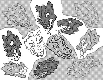 ambiguous_gender bodily_fluids grey_body saliva tongue 2n2n canid canine canis mammal wolf 2015 greyscale headshot_portrait monochrome portrait sketch