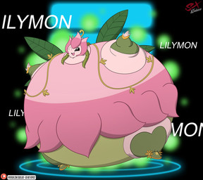 belly belly_expansion big_belly body_inflation clothed clothing expansion female huge_belly hyper hyper_belly hyper_inflation inflation not_furry solo spherical_inflation sxdeluxe bandai_namco digimon digimon_(species) humanoid lillymon