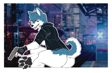 anthro digit_ring feet female jewelry paws police ring solo toe_ring toes javichuk anna_morozova canid canine canis domestic_dog husky mammal nordic_sled_dog spitz absurd_res hi_res