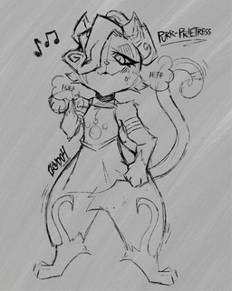 3_toes anthro barefoot bottomless breath clothed clothing curly_hair digitigrade feet female grey_background hair long_hair long_lashes long_tail looking_at_viewer panting paws seductive simple_background solo tail toes cloud04 capcom monster_hunter purr-prietress felid felyne lynian mammal palico 4:5 absurd_res hi_res sketch