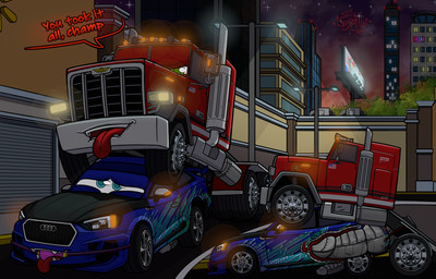 ambiguous_fluids anal anal_penetration animal_genitalia animal_penis anthro ball billboard blue_eyes bodily bodily_fluids bubble building butt canine_genitalia canine_penis car cruising dialogue duo ejaculation erection gag gagged genital_fluids genitals green_eyes hands-free inside inside_car inside_vehicle internal knot looking_pleasured lot machine male male/male male_penetrated male_penetrating male_penetrating_male night not_furry open_mouth orgasm outside parking penetration penile penis public sex size_difference sky smile star street submissive text tire tongue vehicle carsphilic dire_car dire_machine dire_vehicle living_car living_machine living_vehicle detailed digital_media_(artwork) english_text hi_res