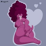 1:1 afro anthro anus areola big_hair blanagami bodily_fluids breasts butt covered_eyes deltarune drooling female freckles genital_fluids genitals hair hair_over_eyes heart_symbol hi_res holding_butt long_tongue nipples non-mammal_breasts nude presenting presenting_hindquarters presenting_pussy purple_areola purple_body purple_skin pussy reptile saliva scalie sharp_teeth short_tail simple_background solo spread_butt spreading susie_(deltarune) tail teeth tongue tongue_out undertale_(series) vaginal_fluids wide_hips