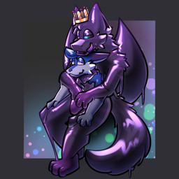 absorption_vore anthro biped black_body crown duo goo_drip headgear heterochromia hypnosis hypnotic_eyes male male/male mind_control open_mouth purple_body royalty size_difference spiral spiral_eyes tail thick_thighs tongue vore reenub mythology jay_(jaykub) ren_(nootsponge) canid canine fox goo_creature goo_dragon mammal mythological_creature mythological_scalie scalie digital_media_(artwork) hi_res