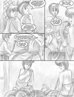 4_panel_comic clothed clothed_human clothing dialogue duo imminent_transformation inflatable male outside pool_toy smile speech_bubble standing swimming_trunks swimwear text aakashi aquatic cetacean dolphin fish human inanimate_object mammal oceanic_dolphin orca shark toothed_whale 2019 comic english_text monochrome traditional_media_(artwork)