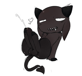 anthro big_penis bodily_fluids cum feet foot_fetish foot_play footjob foreskin genital_fluids genitals hoof_fetish hoofjob hooves horn male penile penis sex solo tail anonymous_artist mewgenics hot_poker_(mewgenics) bovid caprine caprine_demon demon goat_demon mammal hi_res
