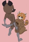 big_breasts breast_play breasts brown_body brown_nipples butt duo empty_eyes female genitals interspecies kneeling male male/female nipples nude penis sex standing stylized_empty_eyes stylized_eyes titfuck big-fig aggretsuko sanrio haida_(aggretsuko) retsuko ailurid hyena mammal red_panda spotted_hyena 2020 colored_sketch sketch