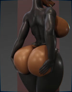 anthro big_breasts big_butt black_body bouncing_breasts bouncing_butt breasts brown_body bubble_butt butt butt_grab female fur glistening glistening_breasts glistening_butt glistening_thighs hand_on_butt huge_breasts huge_butt nude side_boob small_tail small_waist smile solo tail tail_motion tailwag thick_thighs xlkev blender_eevee shia_(xlkev) canid canine canis dobermann domestic_dog mammal pinscher 3d_(artwork) 3d_animation animated digital_media_(artwork) hi_res loop no_sound webm
