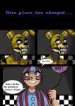 animatronic anthro balloon_boy_(fnaf) comic digital_media_(artwork) duo fazbear's_fright five_nights_at_freddy's five_nights_at_freddy's_2 five_nights_at_freddy's_3 lagomorph leporid machine mammal nomidot rabbit robot scottgames simple_background springtrap_(fnaf)