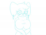 animated_heart big_breasts breasts clothing female flickering_heart heart_reaction heart_symbol simple_background slightly_chubby slightly_chubby_female solo undressing lechugansfw kayla_(lechugansfw) mammal mouse murid murine rodent 4:3 animated no_sound short_playtime sketch webm